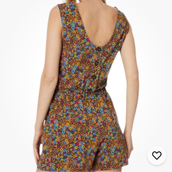 Toad & Co Sunkissed Liv Romper Floral Drawstring Sleeveless Travel Casual XL - Picture 2 of 13